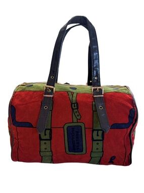 Roberta Di Camerino Trompe L’Oeil Velvet Illusion Boston Bag